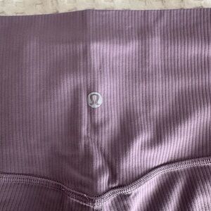 Lululemon Align  Purple Ribbed Leggings 25 inch